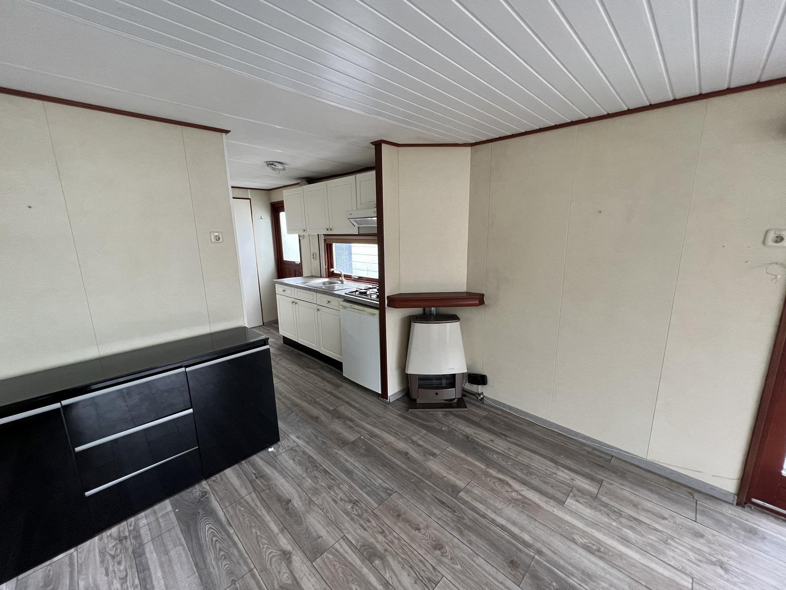 Bellissima e confortevole casa mobile Chalet Wood Gray - immagine 5