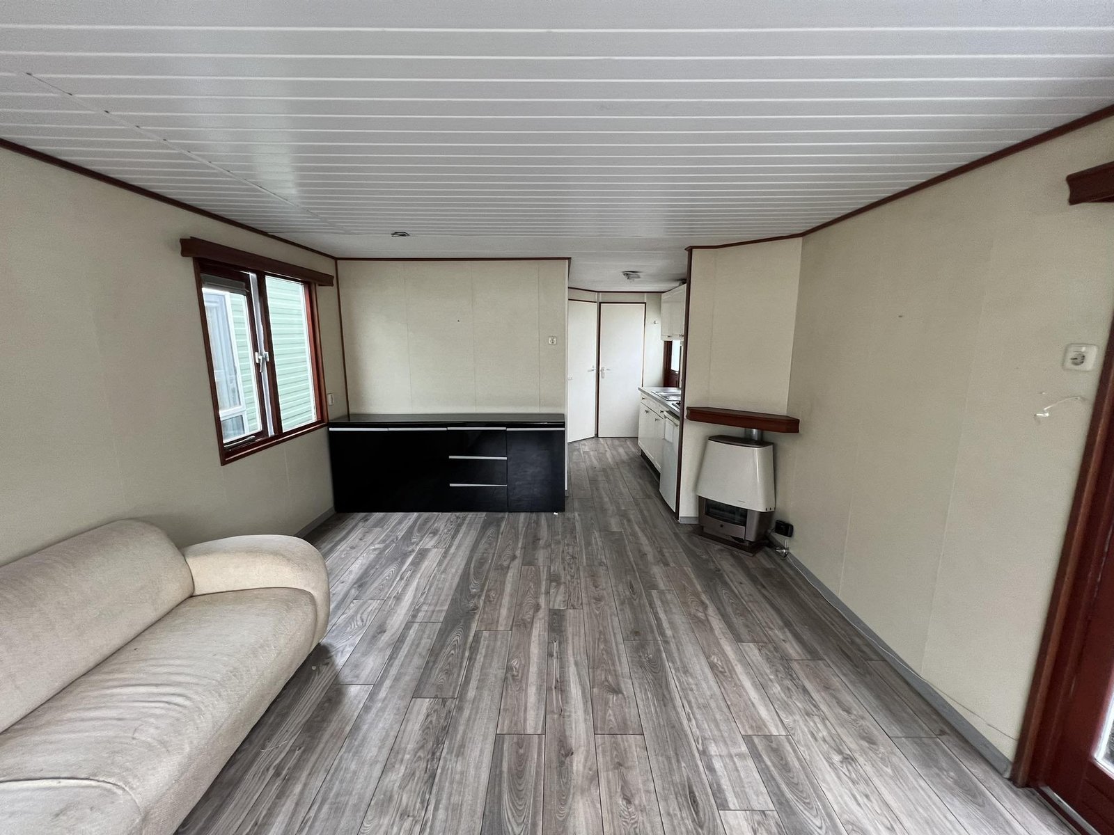 Bellissima e confortevole casa mobile Chalet Wood Gray - immagine 16