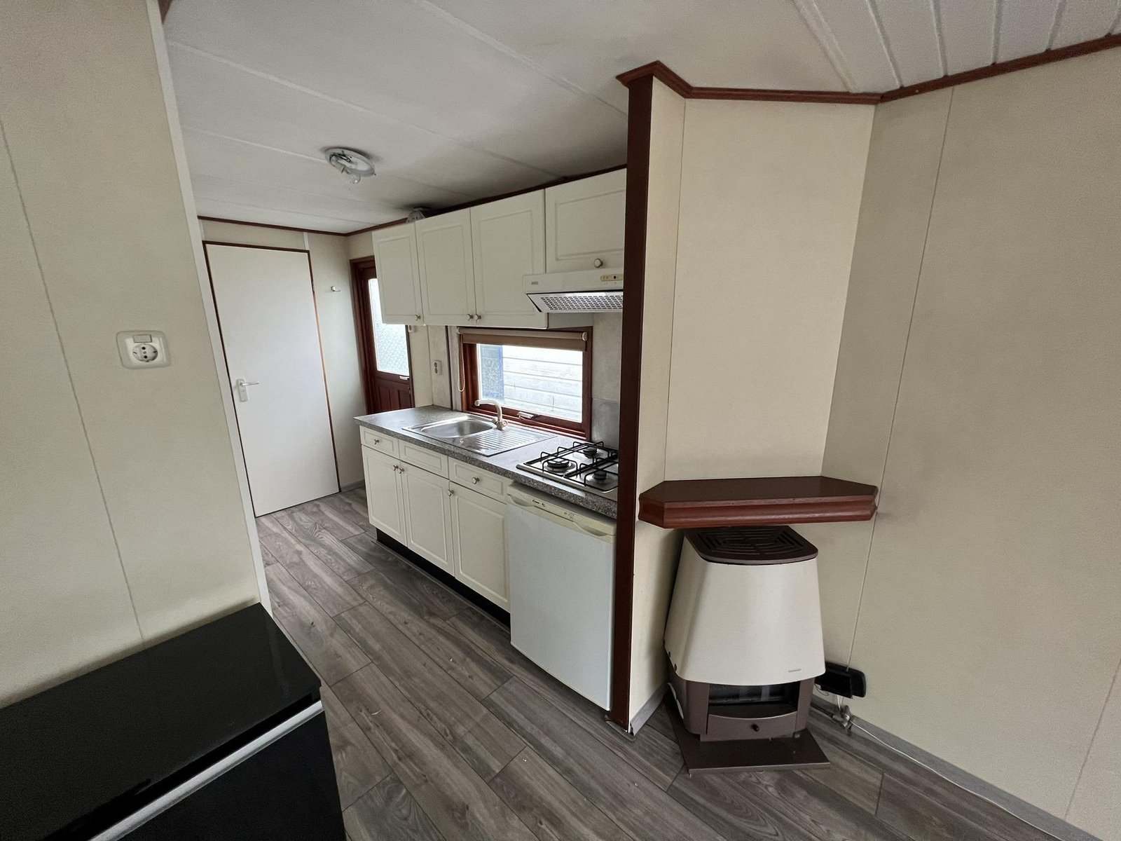 Bellissima e confortevole casa mobile Chalet Wood Gray - immagine 6