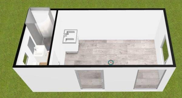 Modulo Container Abitabile 17 m² – Soluzione Versatile per Ogni Esigenza - immagine 3