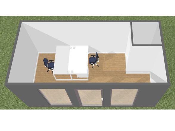 Ufficio Container di 18 m² con Servizi Igienici - immagine 6