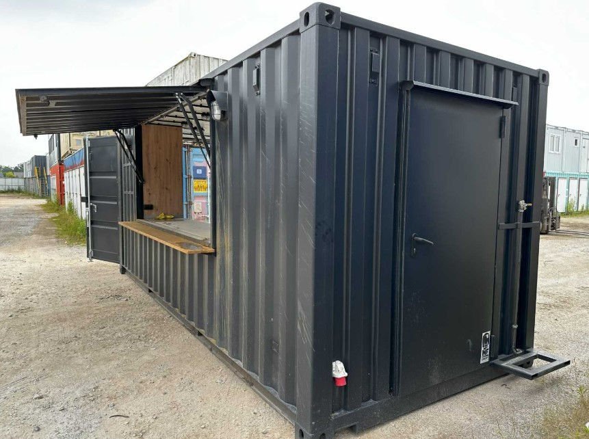 Container ristorante HC da 20 piedi – Disposizione unidirezionale Ideale per la ristorazione mobile o come chiosco di vendita. - immagine 4