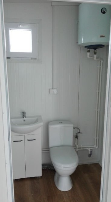 Contenitore sociale attrezzato di 21 m² – WC, cucina e spogliatoio - immagine 2