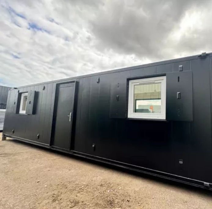 Contenitore modulare 40 piedi – Ufficio/Mensa con finestre a bovindo - immagine 4