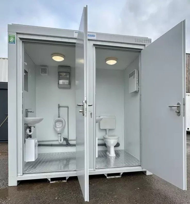 Contenitore sanitario doppio 2,4 x 1,5 m – WC + orinatoio separati - immagine 7