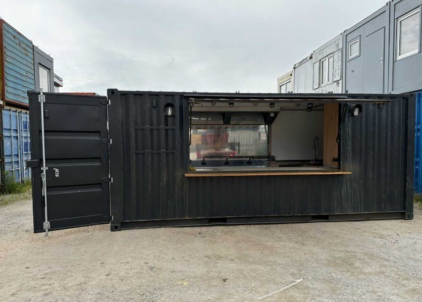 Container ristorante HC da 20 piedi – Disposizione unidirezionale Ideale per la ristorazione mobile o come chiosco di vendita. - immagine 10