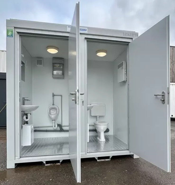 Contenitore sanitario doppio 2,4 x 1,5 m – WC + orinatoio separati - immagine 9