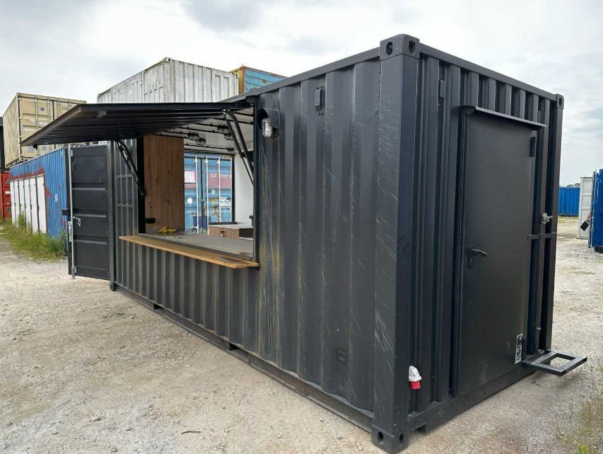 Container ristorante HC da 20 piedi – Disposizione unidirezionale Ideale per la ristorazione mobile o come chiosco di vendita. - immagine 3