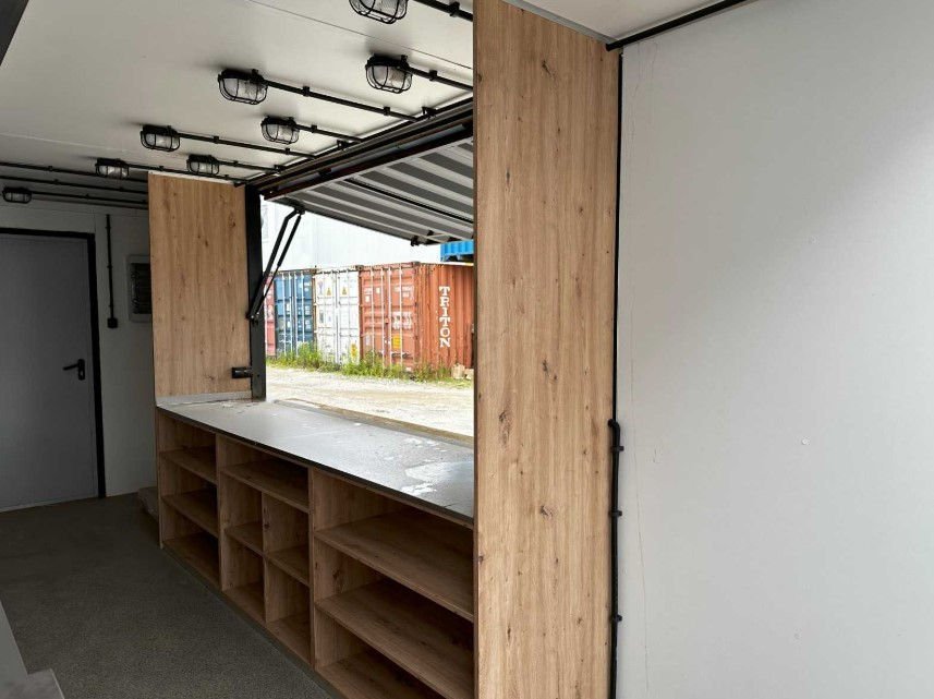 Container ristorante HC da 20 piedi – Disposizione unidirezionale Ideale per la ristorazione mobile o come chiosco di vendita. - immagine 12