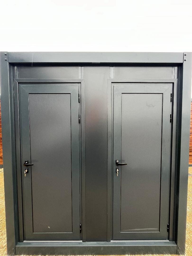 CONTENITORE SANITARIO WC + DOCCIA COLLEGABILE GRIGIO - immagine 2