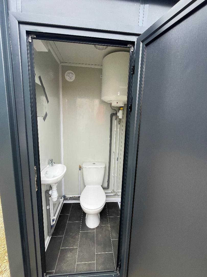 CONTENITORE SANITARIO WC + DOCCIA COLLEGABILE GRIGIO - immagine 3